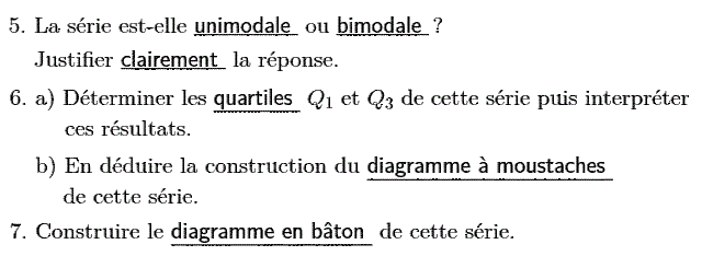 Statistiques: Exercice 36