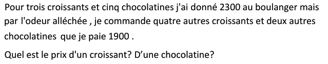 Système de deux équations: Exercice 54