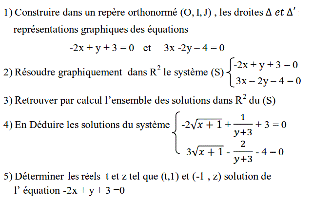 Système de deux équations: Exercice 48