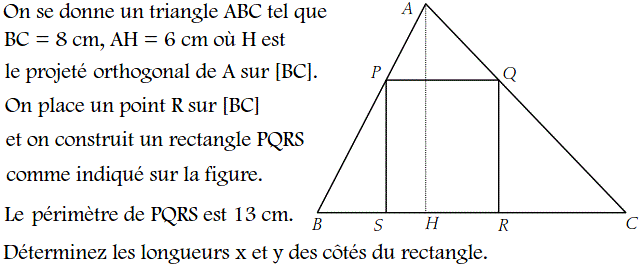 Système de deux équations: Exercice 55