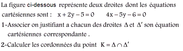 Système de deux équations: Exercice 25