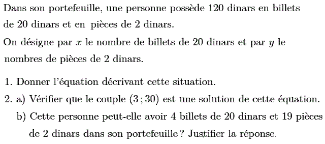 Système de deux équations: Exercice 28