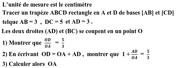 Thales: Exercice 40