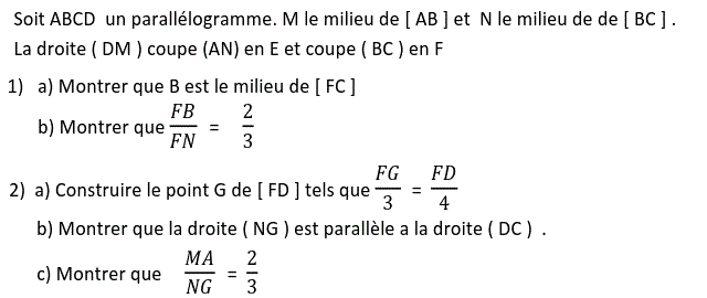 Thales: Exercice 39