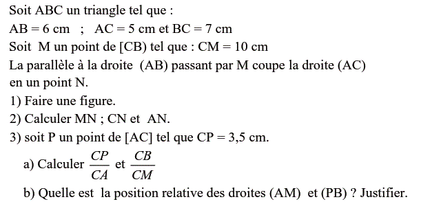 Thales: Exercice 35