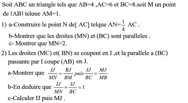Thales: Exercice 50
