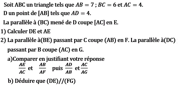 Thales: Exercice 34