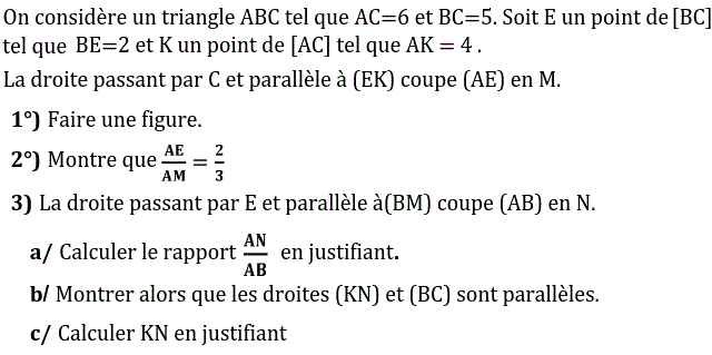 Thales: Exercice 28