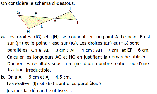 Thales: Exercice 15
