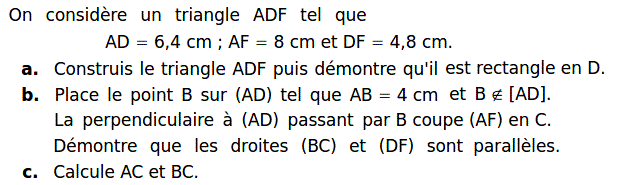 Thales: Exercice 2