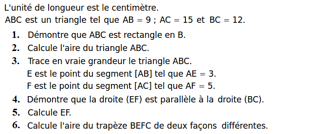 Thales: Exercice 15