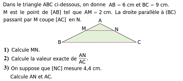 Thales: Exercice 20
