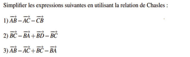 Vecteurs et translations: Exercice 4
