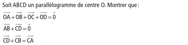 Vecteurs et translations: Exercice 8