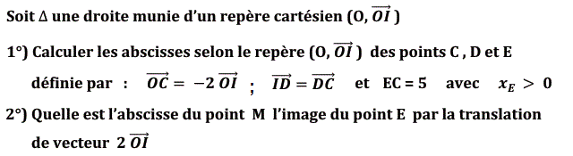 Vecteurs et translations: Exercice 30