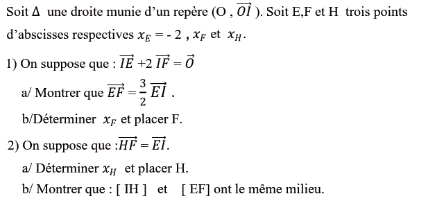 Vecteurs et translations: Exercice 9