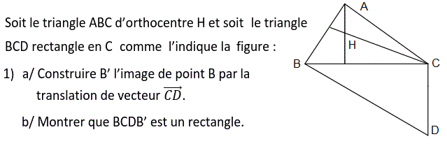 Vecteurs et translations: Exercice 85