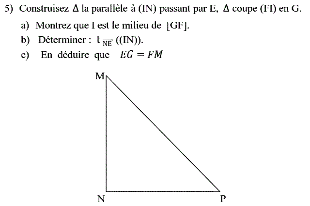 Vecteurs et translations: Exercice 87