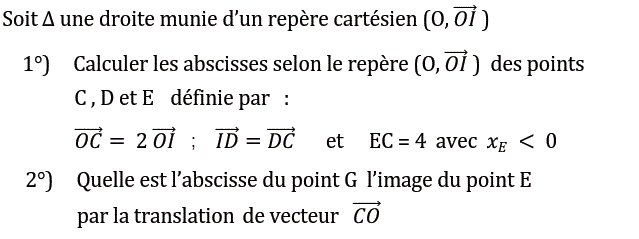 Vecteurs et translations: Exercice 25