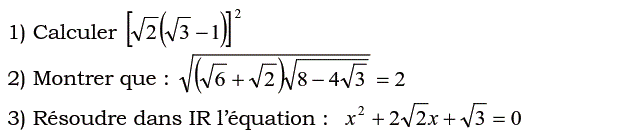 Problèmes du 1er et du second degré: Exercice 11