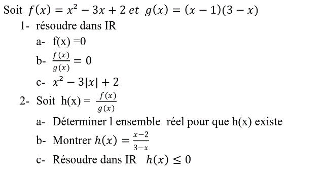 Problèmes du 1er et du second degré: Exercice 91