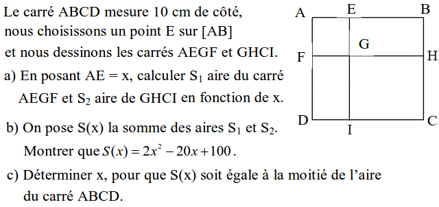 Problèmes du 1er et du second degré: Exercice 78
