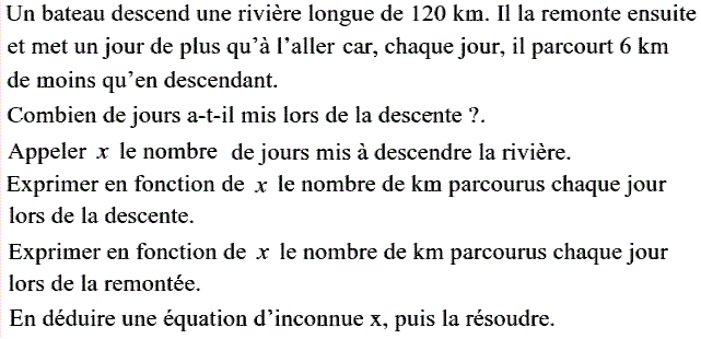 Problèmes du 1er et du second degré: Exercice 84