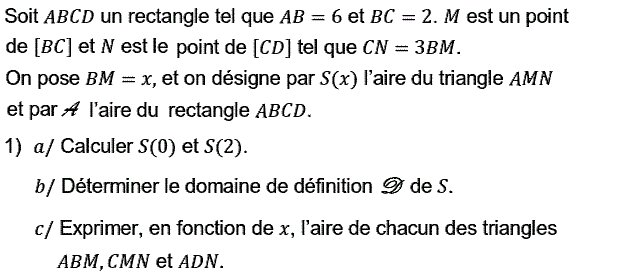 Problèmes du 1er et du second degré: Exercice 115