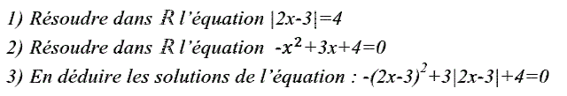 Problèmes du 1er et du second degré: Exercice 36