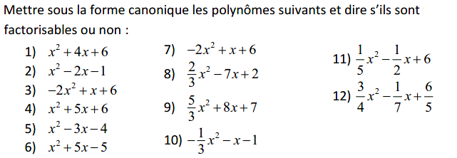 Problèmes du 1er et du second degré: Exercice 39