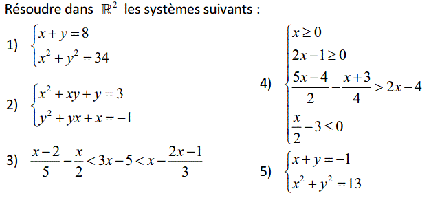 Problèmes du 1er et du second degré: Exercice 95