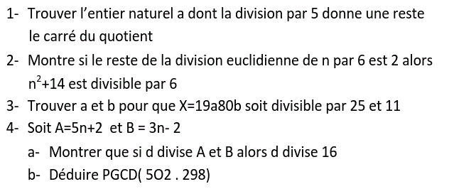 Arithmetique: Exercice 39