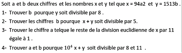 Arithmetique: Exercice 17