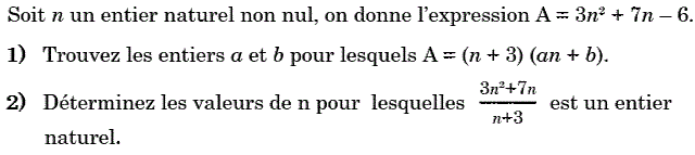 Arithmetique: Exercice 10