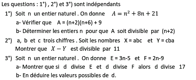 Arithmetique: Exercice 35