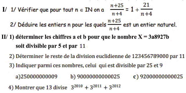 Arithmetique: Exercice 41