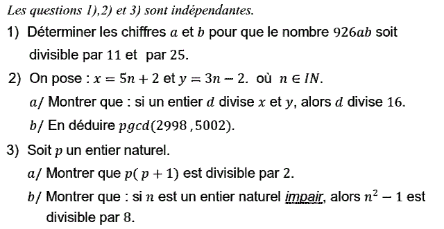 Arithmetique: Exercice 31