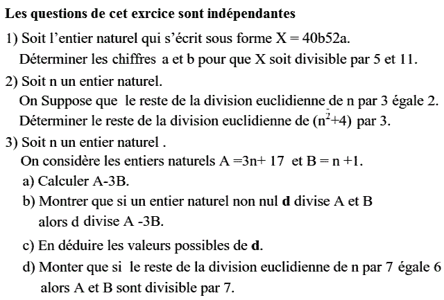 Arithmetique: Exercice 50