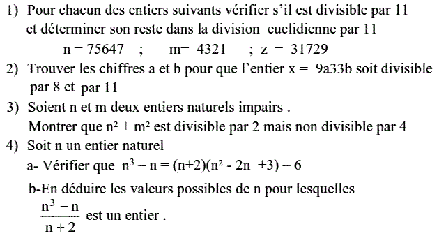 Arithmetique: Exercice 54