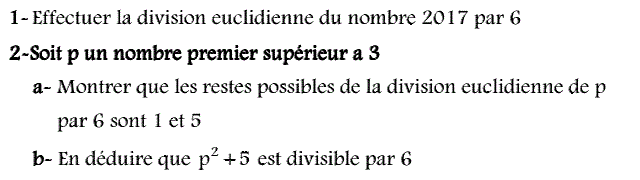 Arithmetique: Exercice 29