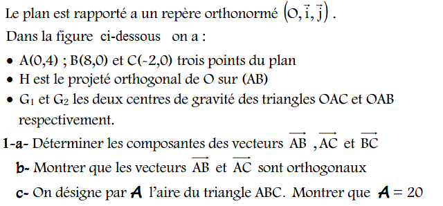 Barycentre: Exercice 111