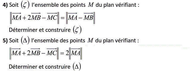 Barycentre: Exercice 82