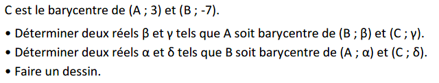 Barycentre: Exercice 11