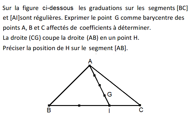 Barycentre: Exercice 42
