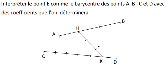 Barycentre: Exercice 15