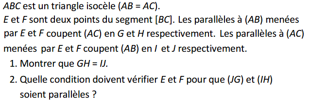 Barycentre: Exercice 34