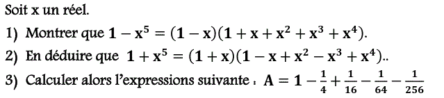 Calcul dans IR: Exercice 30