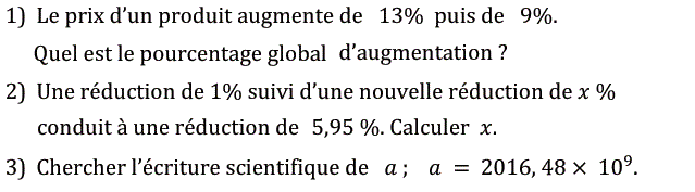 Calcul dans IR: Exercice 34