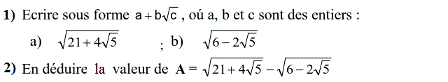 Calcul dans IR: Exercice 11