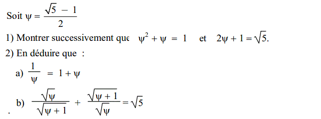 Calcul dans IR: Exercice 36